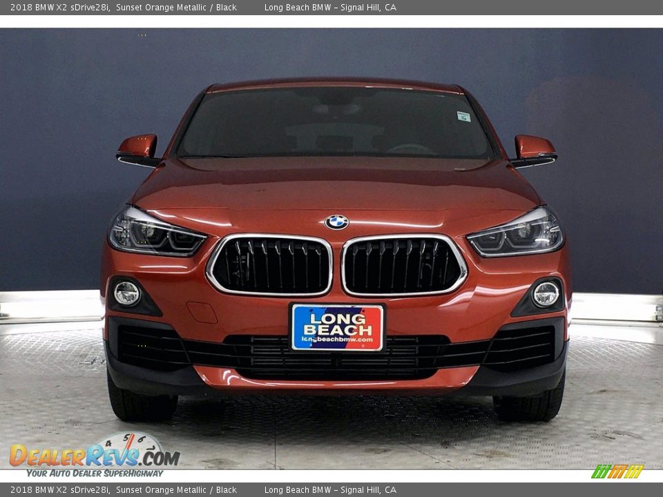 2018 BMW X2 sDrive28i Sunset Orange Metallic / Black Photo #2