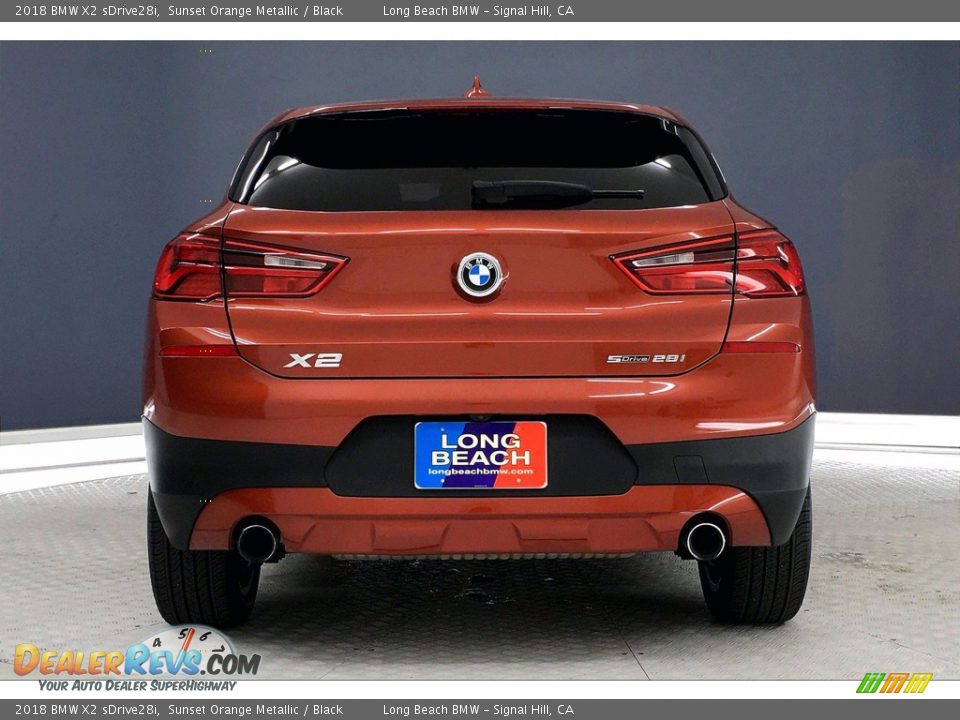 2018 BMW X2 sDrive28i Sunset Orange Metallic / Black Photo #3