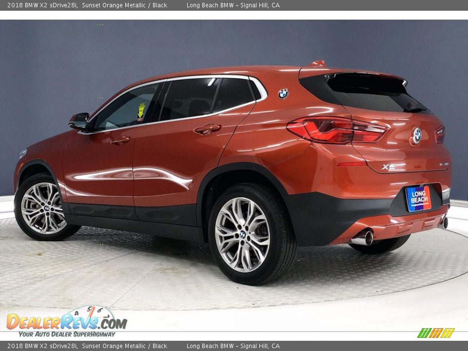 2018 BMW X2 sDrive28i Sunset Orange Metallic / Black Photo #10