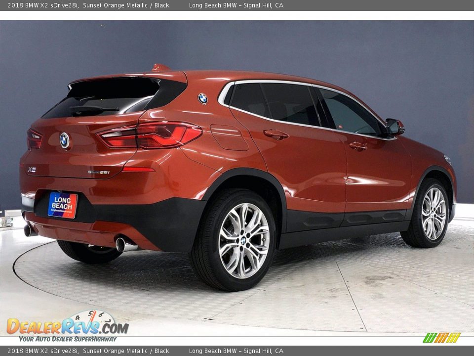 2018 BMW X2 sDrive28i Sunset Orange Metallic / Black Photo #13