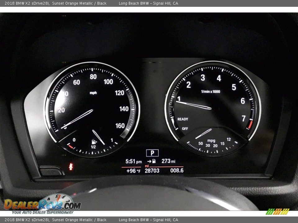 2018 BMW X2 sDrive28i Gauges Photo #20