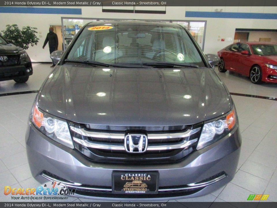 2014 Honda Odyssey EX-L Modern Steel Metallic / Gray Photo #2