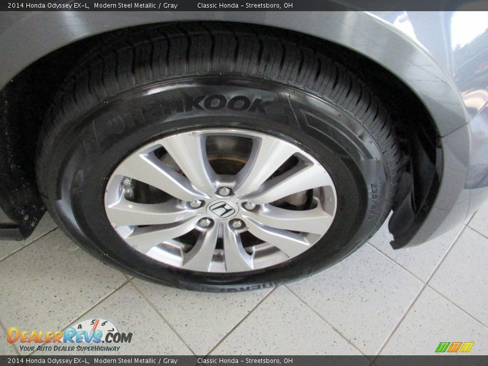 2014 Honda Odyssey EX-L Modern Steel Metallic / Gray Photo #5