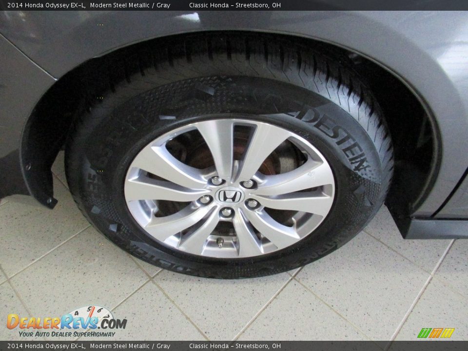 2014 Honda Odyssey EX-L Modern Steel Metallic / Gray Photo #6