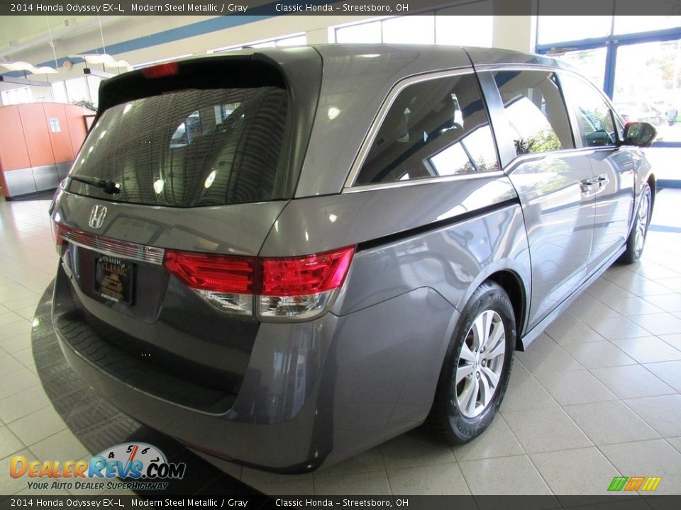 2014 Honda Odyssey EX-L Modern Steel Metallic / Gray Photo #7
