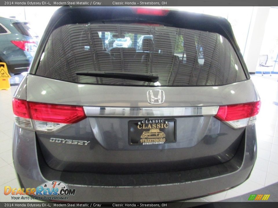 2014 Honda Odyssey EX-L Modern Steel Metallic / Gray Photo #8