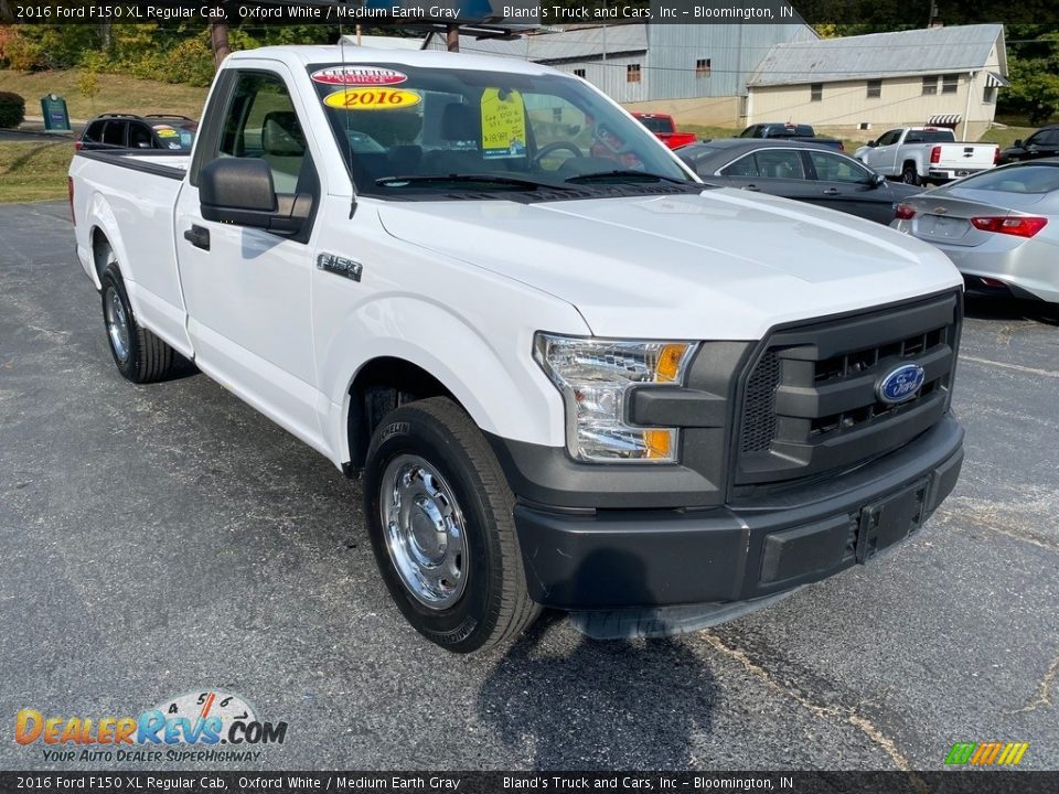 2016 Ford F150 XL Regular Cab Oxford White / Medium Earth Gray Photo #4