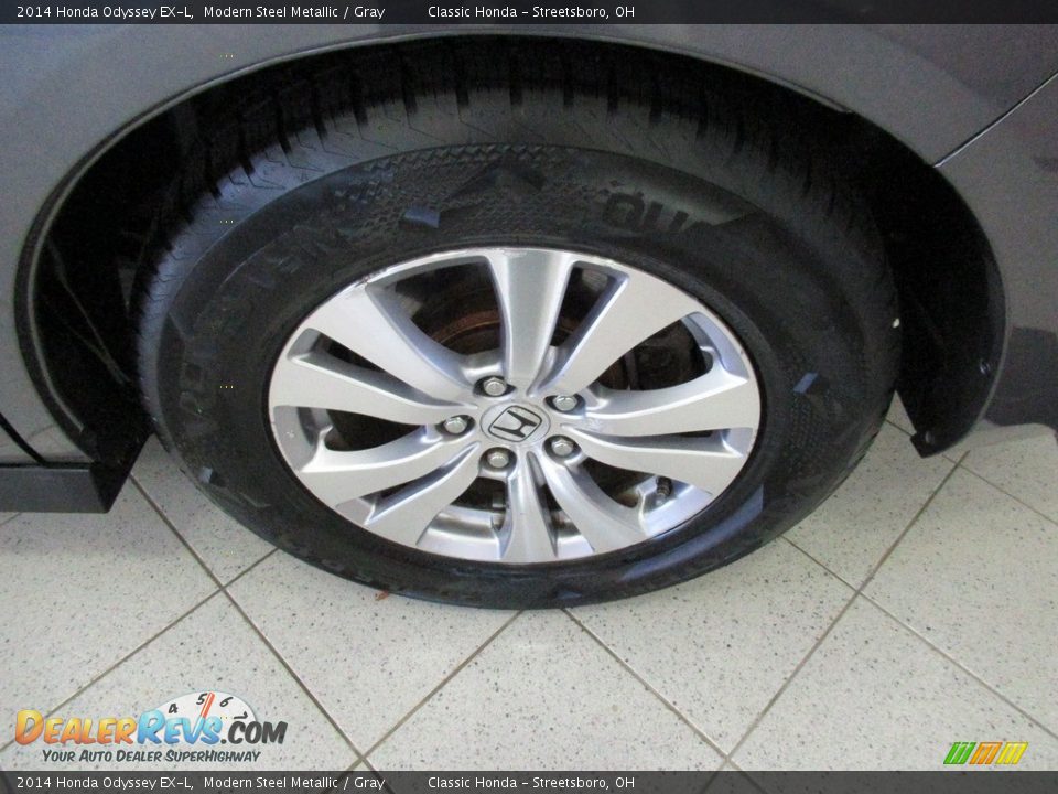 2014 Honda Odyssey EX-L Modern Steel Metallic / Gray Photo #11