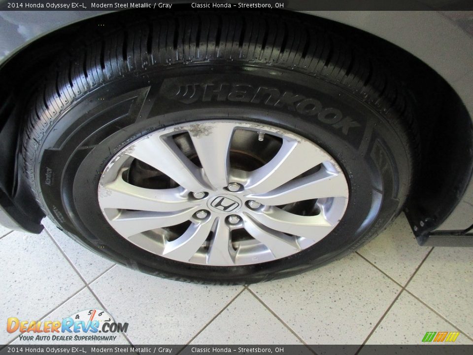 2014 Honda Odyssey EX-L Modern Steel Metallic / Gray Photo #12