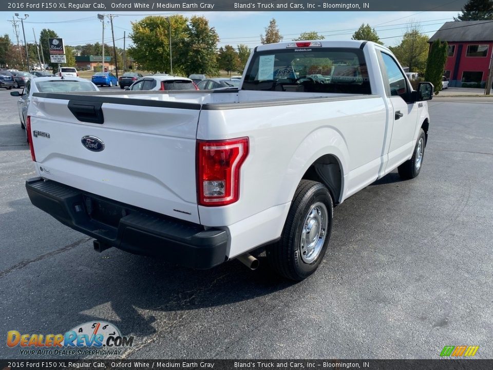 2016 Ford F150 XL Regular Cab Oxford White / Medium Earth Gray Photo #6