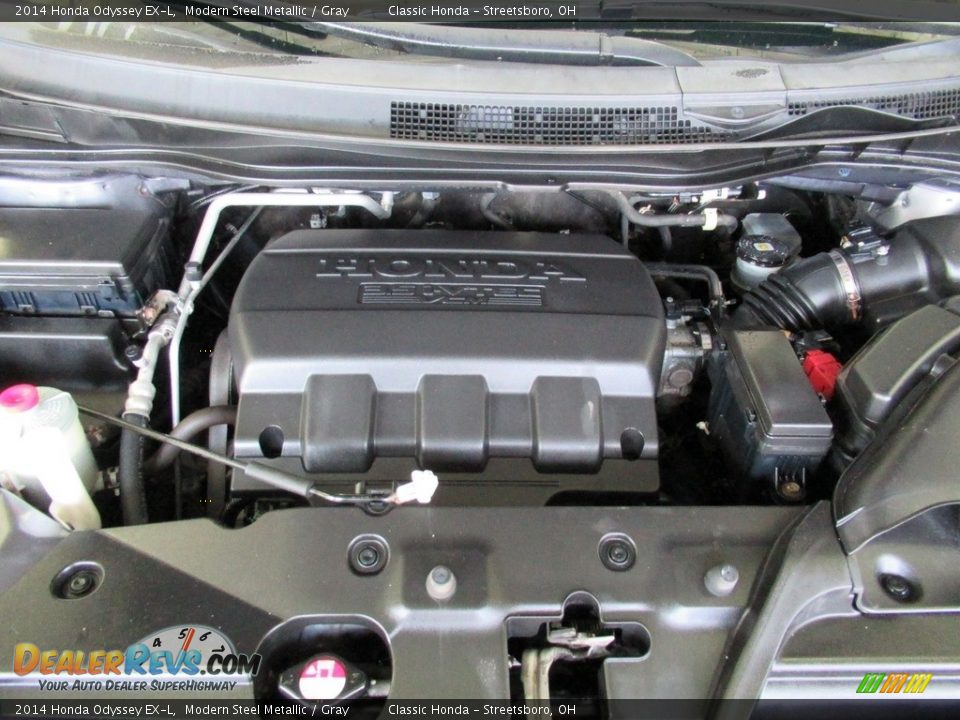 2014 Honda Odyssey EX-L Modern Steel Metallic / Gray Photo #13