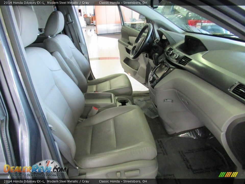 2014 Honda Odyssey EX-L Modern Steel Metallic / Gray Photo #16