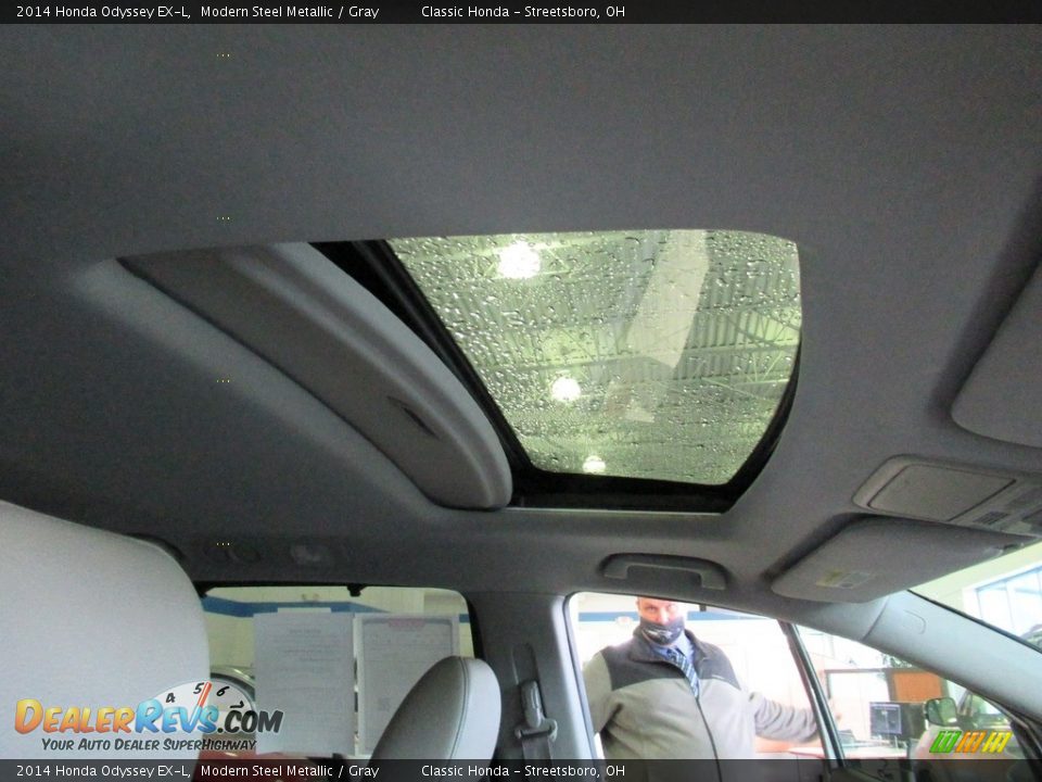 2014 Honda Odyssey EX-L Modern Steel Metallic / Gray Photo #17
