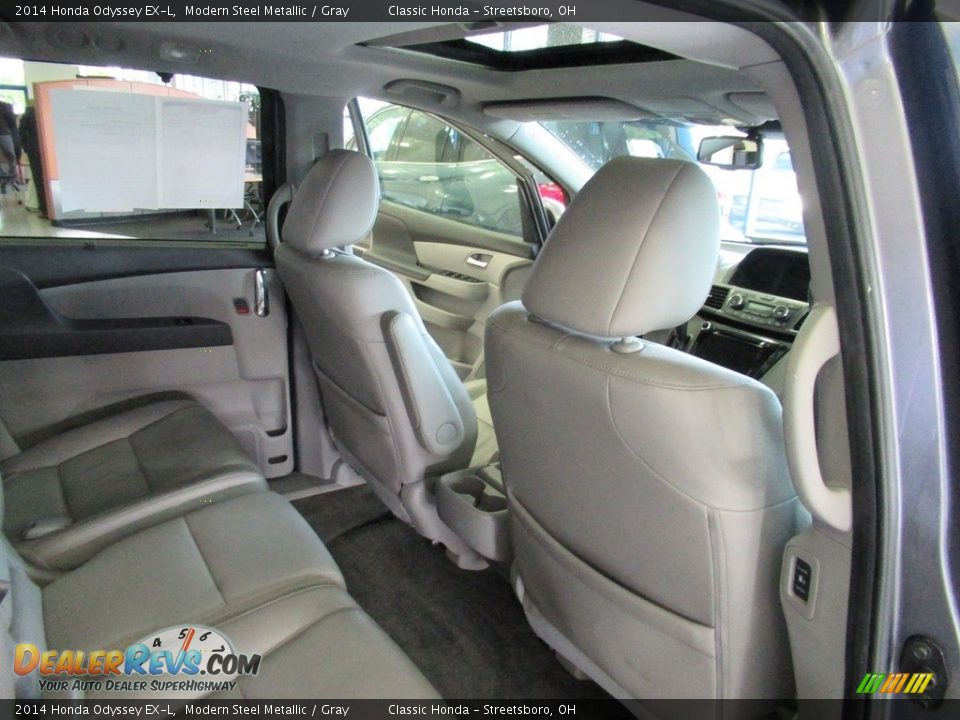 2014 Honda Odyssey EX-L Modern Steel Metallic / Gray Photo #18