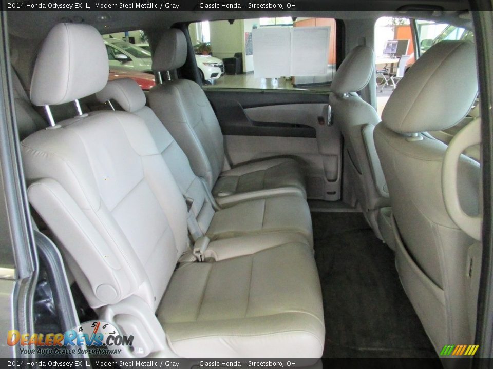 2014 Honda Odyssey EX-L Modern Steel Metallic / Gray Photo #19