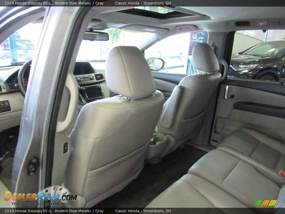 2014 Honda Odyssey EX-L Modern Steel Metallic / Gray Photo #23