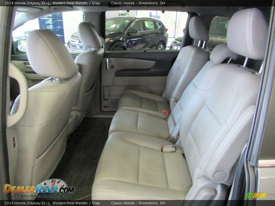 2014 Honda Odyssey EX-L Modern Steel Metallic / Gray Photo #24