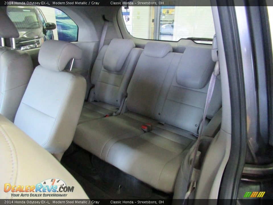 2014 Honda Odyssey EX-L Modern Steel Metallic / Gray Photo #25