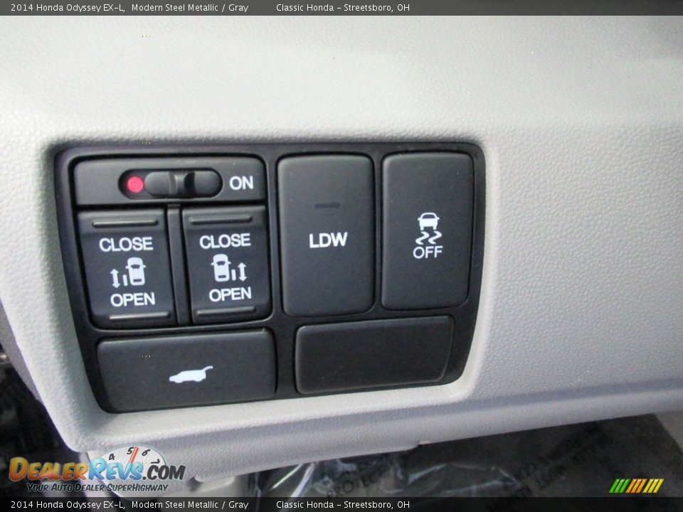 2014 Honda Odyssey EX-L Modern Steel Metallic / Gray Photo #29