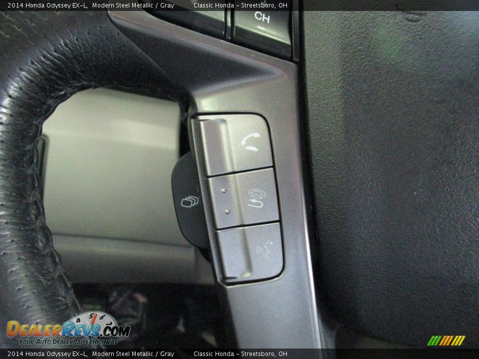 2014 Honda Odyssey EX-L Modern Steel Metallic / Gray Photo #31