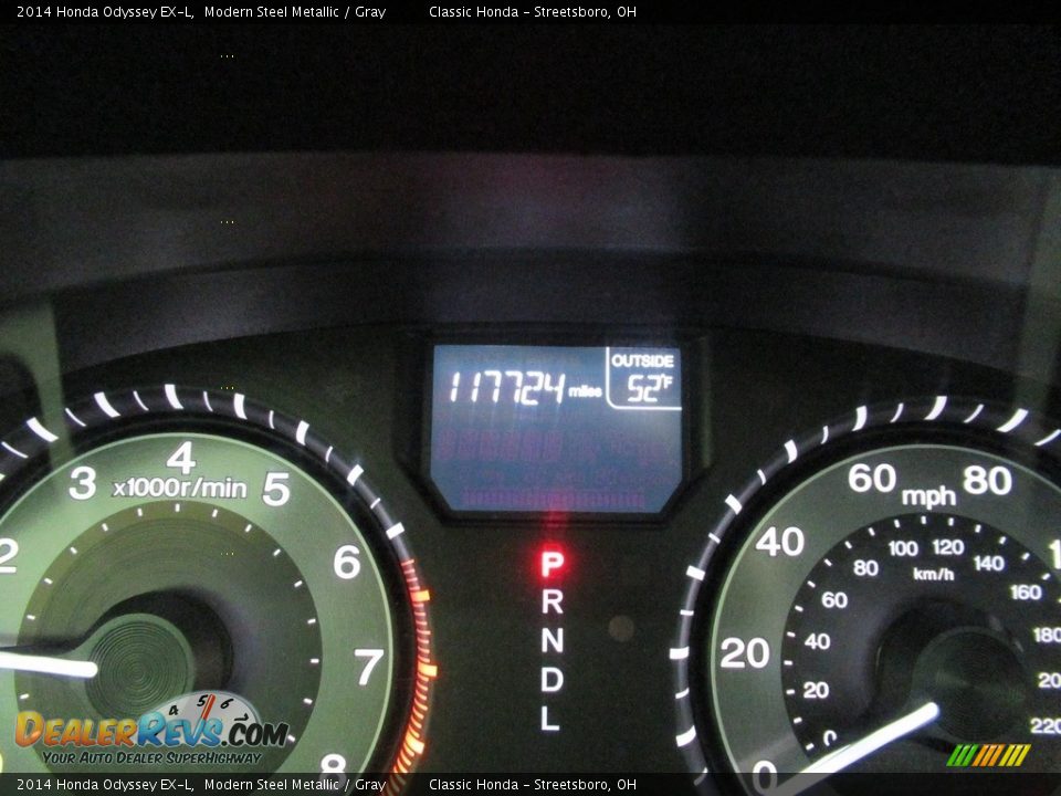 2014 Honda Odyssey EX-L Modern Steel Metallic / Gray Photo #32