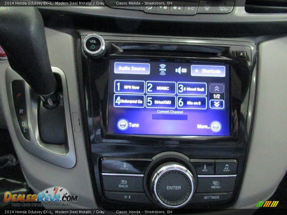 2014 Honda Odyssey EX-L Modern Steel Metallic / Gray Photo #34