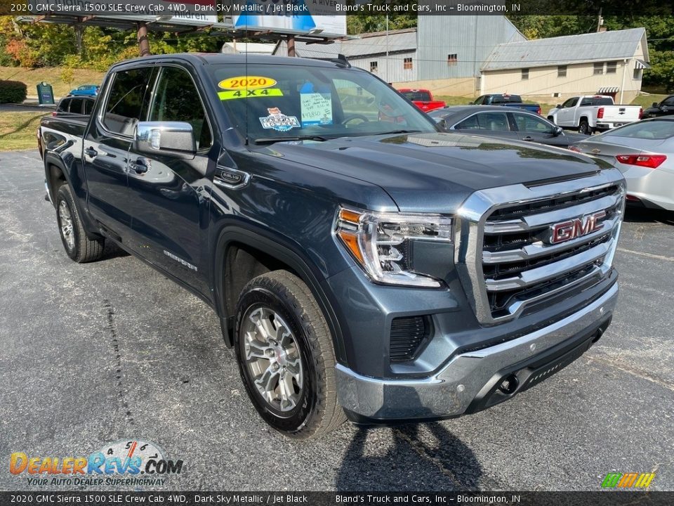 2020 GMC Sierra 1500 SLE Crew Cab 4WD Dark Sky Metallic / Jet Black Photo #4