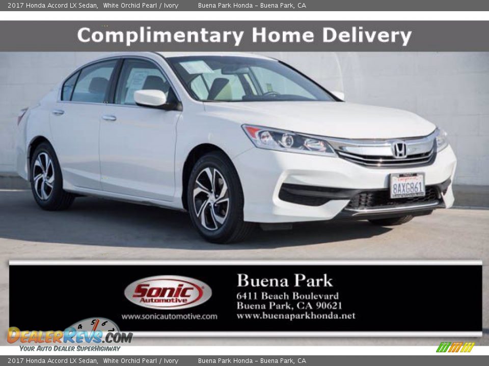 2017 Honda Accord LX Sedan White Orchid Pearl / Ivory Photo #1