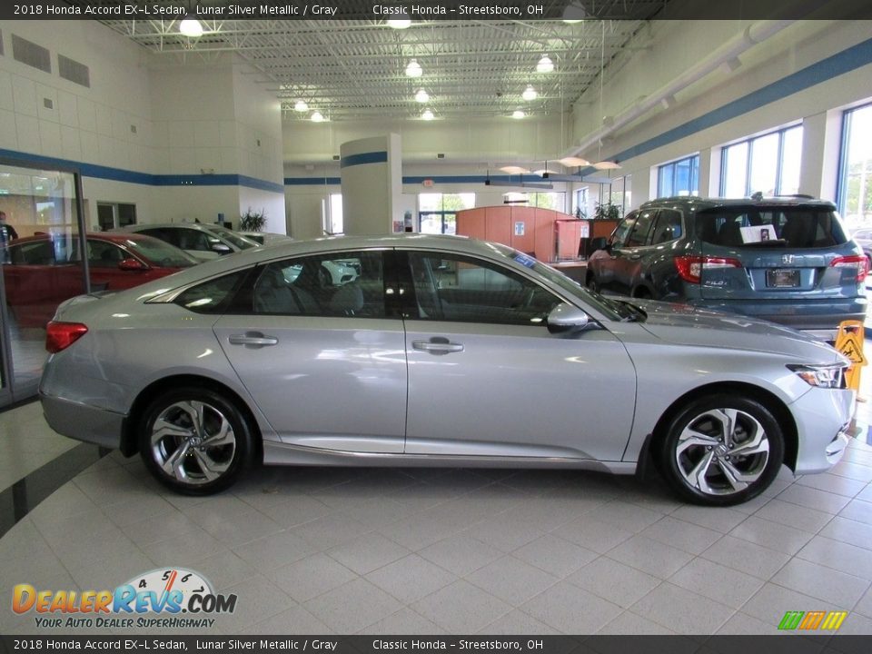 2018 Honda Accord EX-L Sedan Lunar Silver Metallic / Gray Photo #5