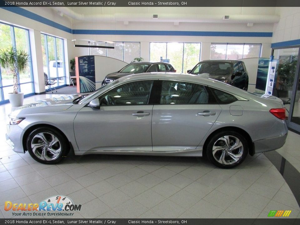 2018 Honda Accord EX-L Sedan Lunar Silver Metallic / Gray Photo #9