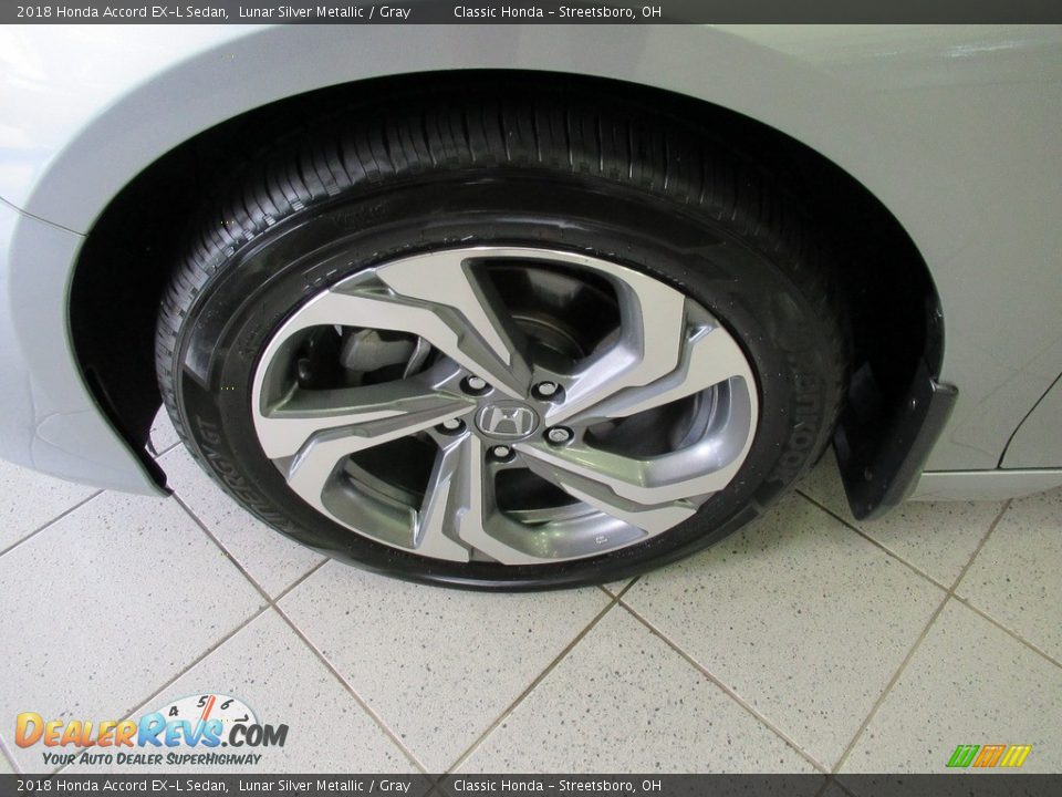 2018 Honda Accord EX-L Sedan Lunar Silver Metallic / Gray Photo #10