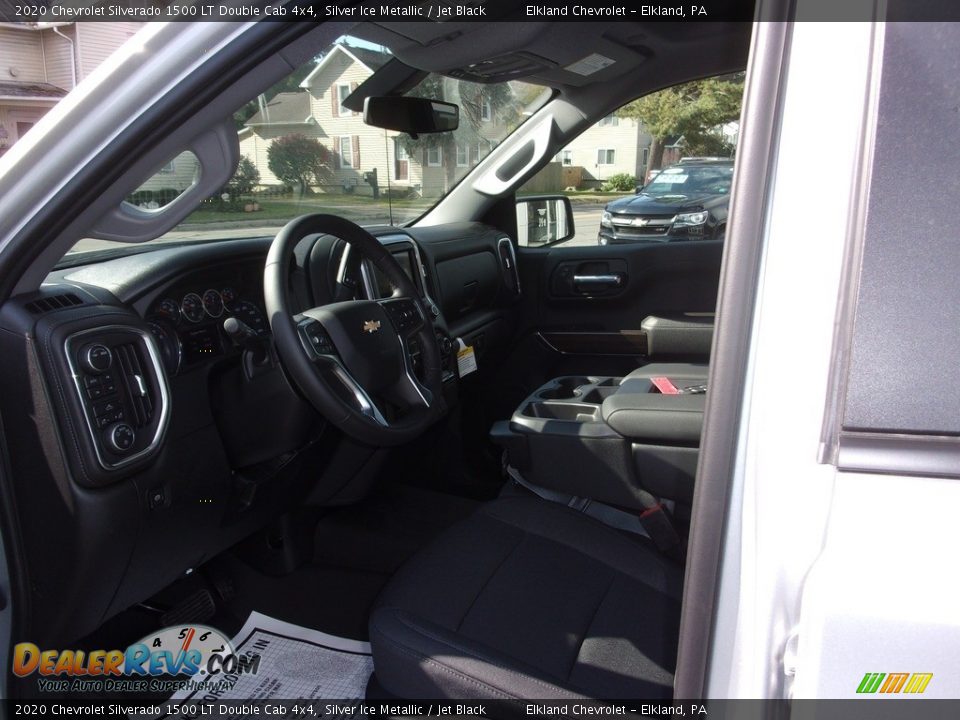 2020 Chevrolet Silverado 1500 LT Double Cab 4x4 Silver Ice Metallic / Jet Black Photo #13