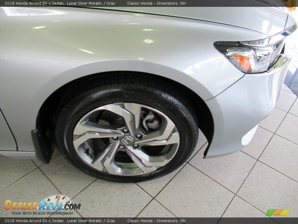 2018 Honda Accord EX-L Sedan Lunar Silver Metallic / Gray Photo #11