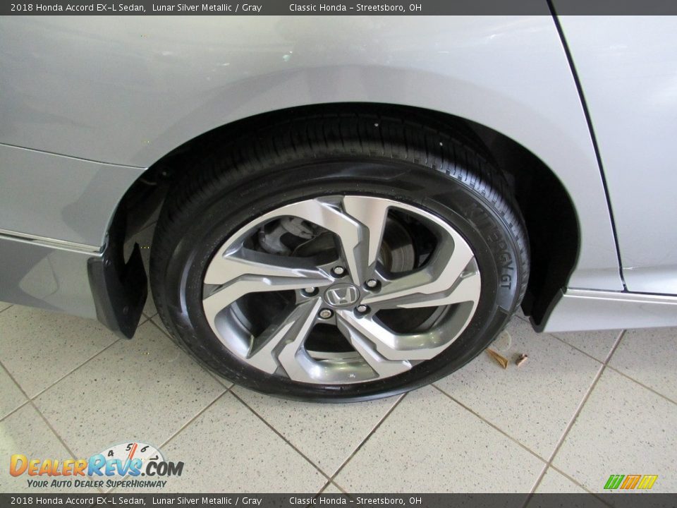 2018 Honda Accord EX-L Sedan Lunar Silver Metallic / Gray Photo #12