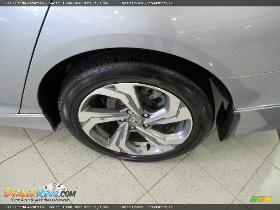 2018 Honda Accord EX-L Sedan Lunar Silver Metallic / Gray Photo #13