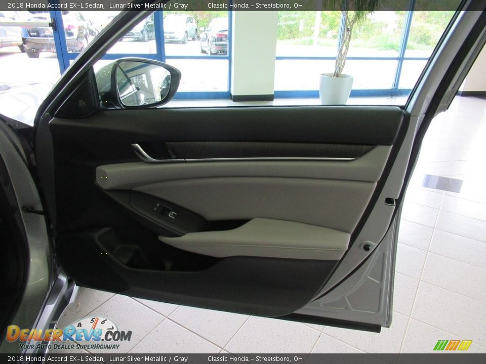 2018 Honda Accord EX-L Sedan Lunar Silver Metallic / Gray Photo #14