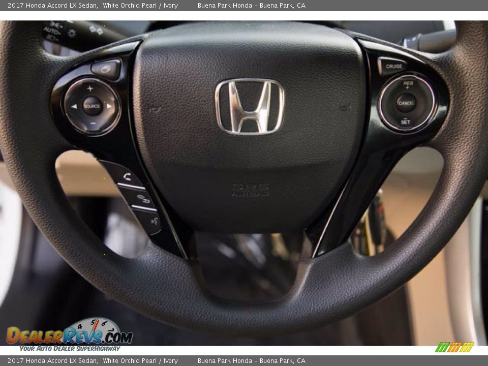 2017 Honda Accord LX Sedan White Orchid Pearl / Ivory Photo #15