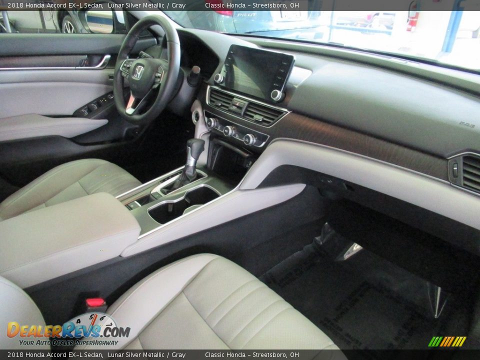 2018 Honda Accord EX-L Sedan Lunar Silver Metallic / Gray Photo #16