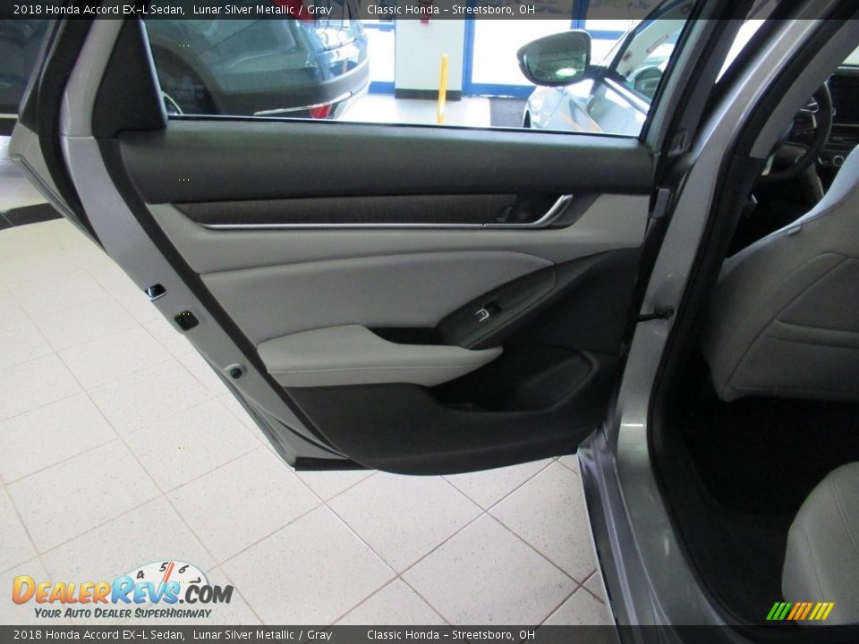 2018 Honda Accord EX-L Sedan Lunar Silver Metallic / Gray Photo #22