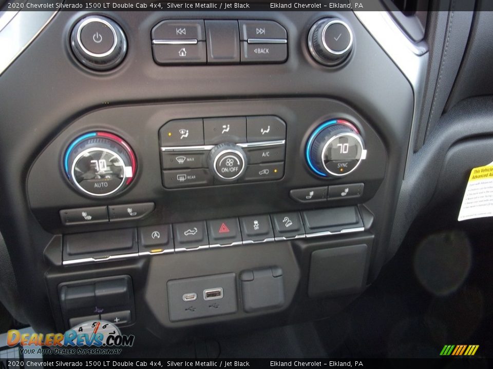 2020 Chevrolet Silverado 1500 LT Double Cab 4x4 Silver Ice Metallic / Jet Black Photo #25