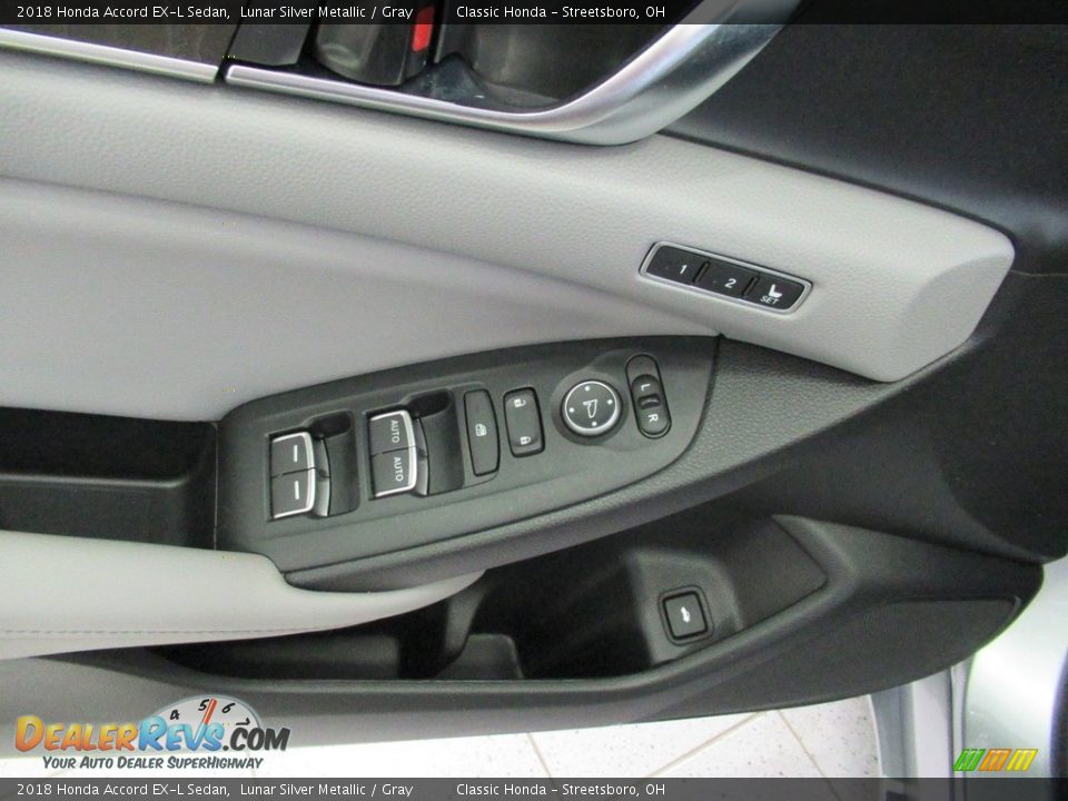 2018 Honda Accord EX-L Sedan Lunar Silver Metallic / Gray Photo #25
