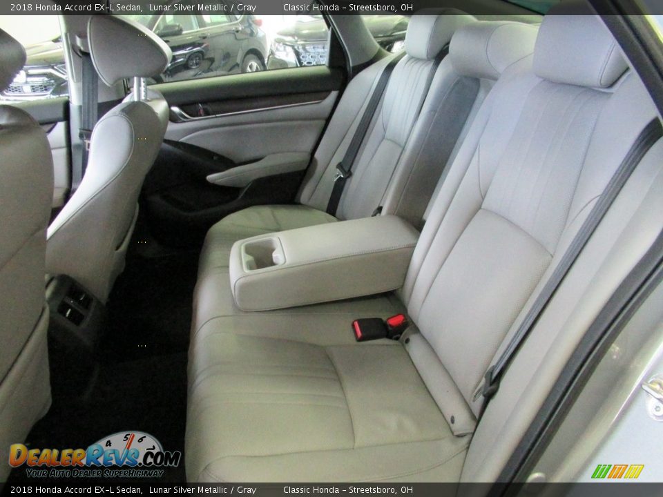2018 Honda Accord EX-L Sedan Lunar Silver Metallic / Gray Photo #28