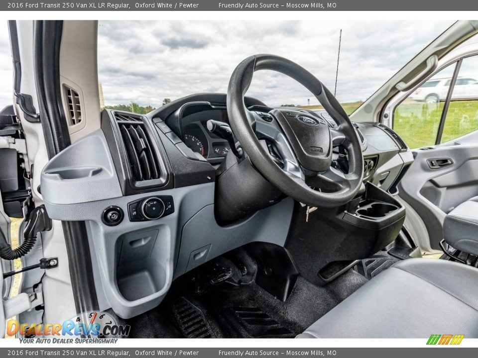Pewter Interior - 2016 Ford Transit 250 Van XL LR Regular Photo #19