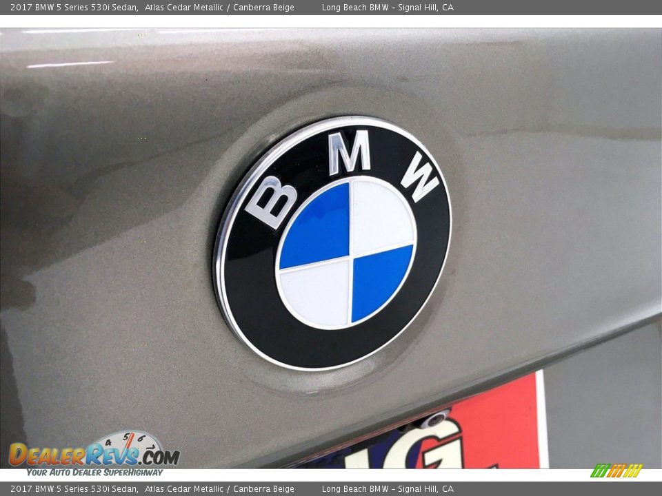 2017 BMW 5 Series 530i Sedan Atlas Cedar Metallic / Canberra Beige Photo #34