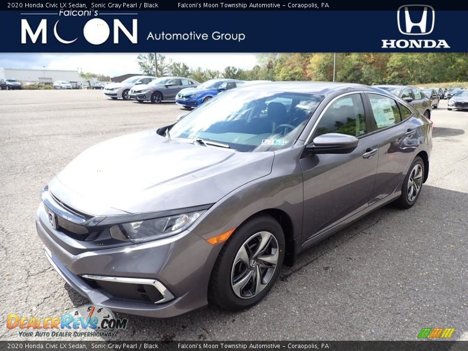 2020 Honda Civic LX Sedan Sonic Gray Pearl / Black Photo #1