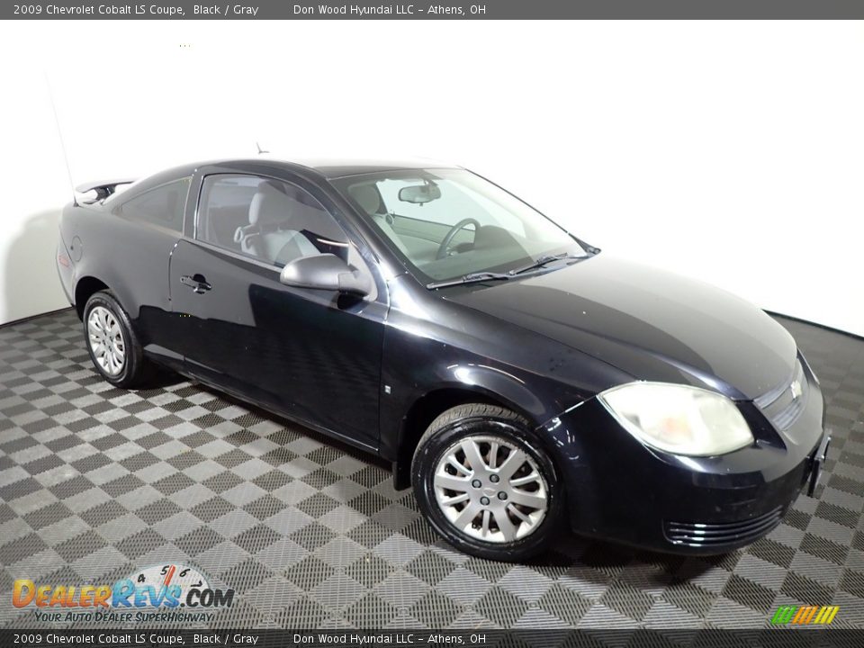 2009 Chevrolet Cobalt LS Coupe Black / Gray Photo #2