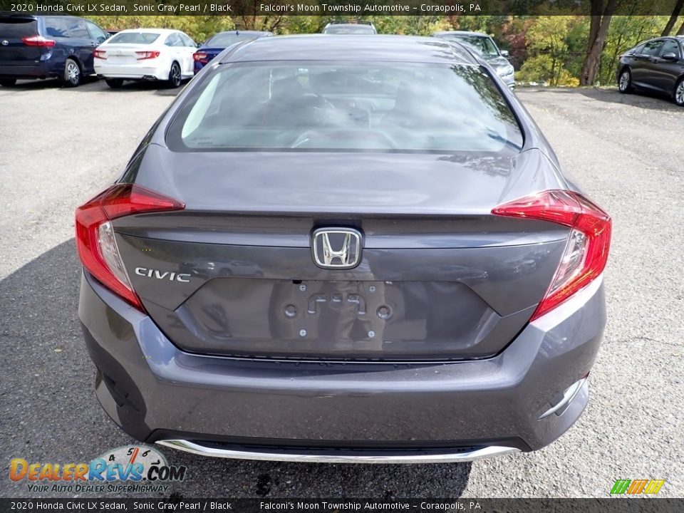 2020 Honda Civic LX Sedan Sonic Gray Pearl / Black Photo #5