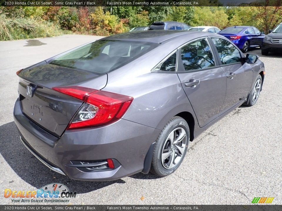 2020 Honda Civic LX Sedan Sonic Gray Pearl / Black Photo #6