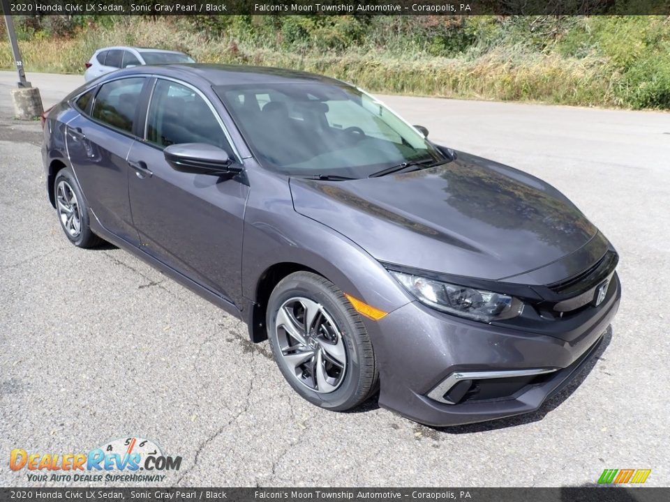 2020 Honda Civic LX Sedan Sonic Gray Pearl / Black Photo #7