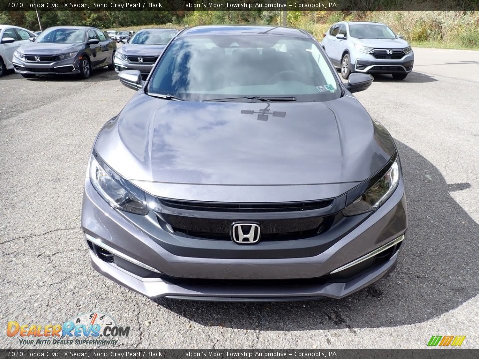 2020 Honda Civic LX Sedan Sonic Gray Pearl / Black Photo #8